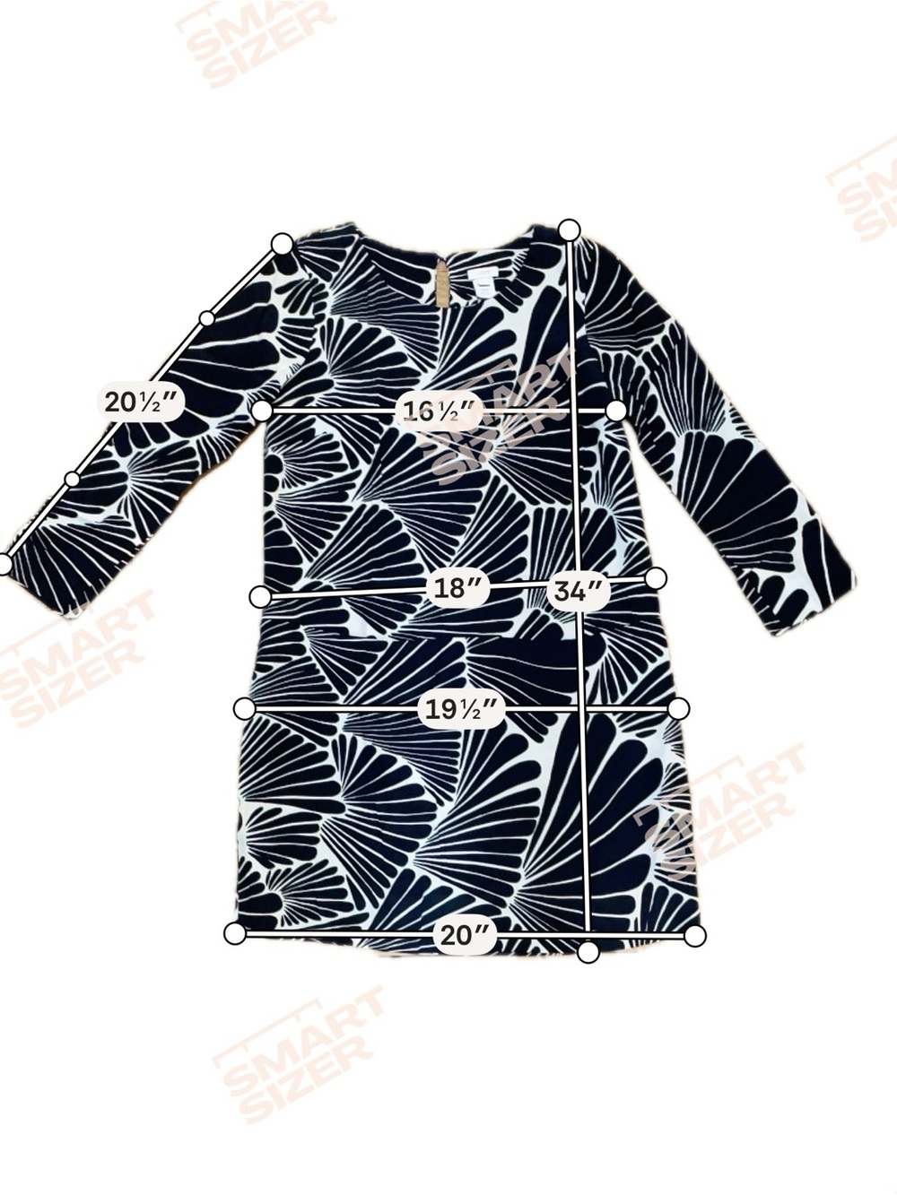 J. CREW Jules Fanfare Geometric Print 2 Front Pockets Shift Mini Dress - Sz 2 - Picture 10 of 11
